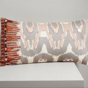 West Elm handcrafted pillow cover.